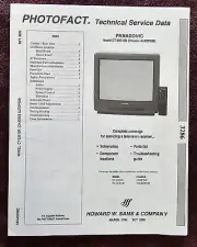 Sams Photofact 3286 Service Manual for Panasonic CT-20S10R, CT-20S1R, PC-21S10R