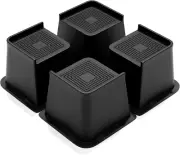 Bed Risers 4 Inch Heavy Duty, PP Plastic Furniture Risers for Table, Couch, Sofa
