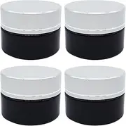 4 Pcs 5g Mini Cosmetic Sample Jars For Face Cream Lip Balm Body Scrub Containers Empty Tiny Glass Lotion Jars Small Makeup Pot With Lid