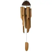 Asli Arts Collection, Half Coconut Bamboo Chime, 36 In. Bamboo Wind Chime