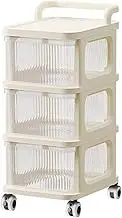 WuDLi Office Organization and Storage Desk Organizer Small Plastic Containers with Lid Foldable Storage Baskets for Organizing Cubby Storage Bins for Office, School, Home Storage