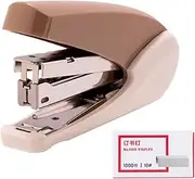 PROMISE FLOURISH Labor Saving Stapler, Built in Staple Remover, Office Stapler with 15 Sheet Capacity for Office School Home (Brown)