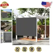 6x23 FT Custom Sun Shade Cloth - Versatile Dark Grey Tarp with Copper Grommets