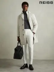 Reiss Stone Patrick Longline Quilted-Shell Coat with Inner Gilet (E92569) | $710