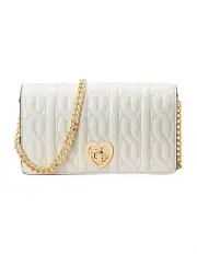 [Lauren Ralph Lauren] Quilted Crossbody Turn Lock Tech Case in Beige