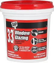 Dap 12121 33 Glazing Compound, 1-Pint, White