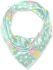 [miaozhen] Silk square silky shawls and wraps for man for holiday 35 In Cartoon Cute Color Popsicle bufanda para mujer, Cartoon Cute Color Popsicle