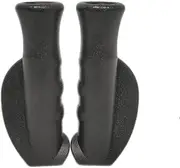 Universal Rollator Hand Grip,Replacement Parts for Rollator and Wheelchair,Universal Hand Grips Anatomical Pair for 4-Wheel rollator (1Pair(Left/Right),Black)