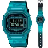 在飛比找momo購物網優惠-【CASIO 卡西歐】G-SHOCK 智慧藍芽 半透明漸層配