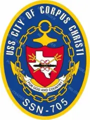 USS Corpus Christi SSN 705 Self-adhesive Vinyl Decal/Sticker