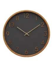 [One Six Eight London] Scarlett Charcoal 35Cm Silent Wall Clock