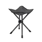 Stansport Apex Fold-Up Stool Black Steel Polyester Camping