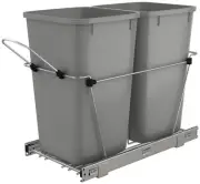 Rev-A-Shelf RV-15KD-C S Classic 11-1/2"W Steel Frame Pull Out - Silver