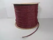1/4" Expandable Cable Red/ Black Stripe Sleeving Braided Tubing.