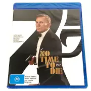 No Time To Die -James Bond -007 Blu-Ray (2021) Region Free Brand New & Sealed
