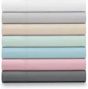 Ella Jayne Cotton Percale Sheets California King (4 Pieces) Permium 100% Cotton Percale TC300, Hotel Luxury Collection, Deep Pockets and Cooling California King Percale Sheets (Aqua)