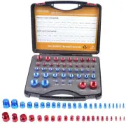 44pcs Nut and Bolt Thread Checker, 23 Inch & 21 Metric Box Set Thread Gauge, ...