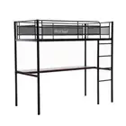 X Rocker HQ High Sleeper TV/Console Gaming Single Bunk Bed Frame w/Built In Desk
