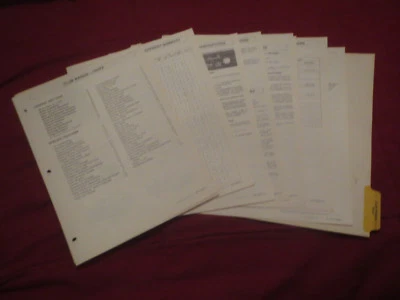 1978 FORD CLUB WAGON DEALERSHIP SALESMANS ALBUM REFERENCE SHEETS