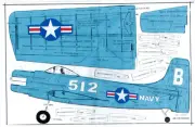 036 Sky Raider AD-1 .049 Profile PLAN. 22" wing with symmetrical airfoil