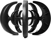 5 Blades Vertical Wind Turbine Generator 600w 12v/24v Wind Vertical Axis Generator 3 Phase Ac Permanent Magnet Generator with Controller for Hybrid Wind Solar,Black-24V