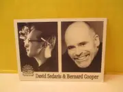 Booksmith Author Trading Card #405 DAVID SEDARIS & BERNARD COOPER 2000 two books