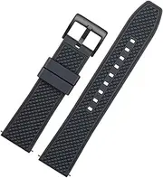 [BMGHXFAR] 20MM 22MM Universal Fluoro Rubeer Watch Band Fit For R-olex T-issot Silicone Waterproof Strap Breathable Men and Women Accessories