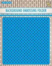 Nellie Snellen Embossing Folder Background Little Stars 15cm x 15cm