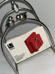 VTG Umbra Brushed Stainless Circular Chirp Birds Silver Napkin Holder/4c