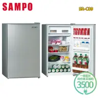 在飛比找momo購物網優惠-【SAMPO 聲寶】95公升一級能效定頻單門冰箱(SR-C0