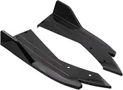 Bumpers Rear Bumper Lip Diffuser Splitter Canard Protector Front Spoiler Body Kit for Mazda 3 6 Sedan Only Bumper SpoilerProtector(Black)