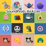 【CASE HOME】適用於 SOUNDPEATS AIR4 LITE CASE 創意卡通軟矽膠耳機套 NO.1