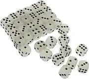 KONTONTY 36pcs Glow Dark Dices Six Sided Acrylic Dices for Board Games Party Game Props Smooth Surface Rounded Corners Safe to Use for Fun Gatherings