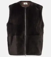 [The Row] The Row Andi shearling vest AU 10 brown