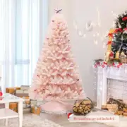 Costway 1.8 M Artificial Hinged Christmas Tree with Sturdy Metal Stand for Home