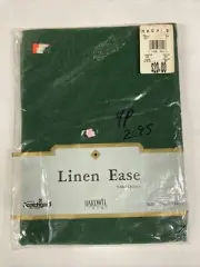 Bardwil Linens Vintage Linen Ease 52" x 70" Oblong Tablecloth NOS Green