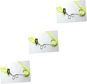 BESPORTBLE 3pcs 1.2m Reptile Harness Leash Adjustable Lizard Leash for Outdoor Walk Fluorescent Nylon 0.7cm Width 40cm Harness Length