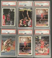 1990s Michael Jordan Chicago Bulls (6) Graded ALL PSA 9 - MINT!