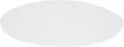 Turntable Platter Mat, Exquisite Workmanship Turntable Cushion Pad for Record Players (White)
