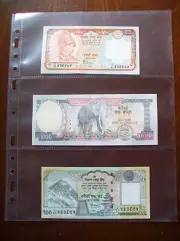 MULTIMASTER SYSTEM 3 Pocket Safe & Acid Free BANKNOTE PAGES - Pack 5