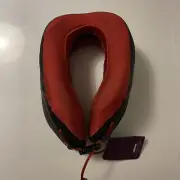 Cabeau Evolution Cool Travel Neck Pillow Red Removable Cover Memory Foam