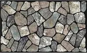 Masterpiece Flagstone Grey Stone Door Mat, 18-Inch by 30-Inch