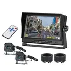 7" Splt 2 Screen DVR Monitor BSD System 2x 1080P Rear View Reversing Cameras Kit