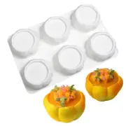 6 Cavity Flower Bud Silicone Mold Making Mousse Cake Baking Mold Nonstick