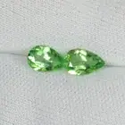 0.85 Cts Perfect Crystal Natural Tsavorite Garnet - Pear Pair..!!!!
