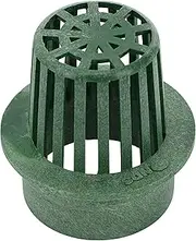 NDS Atrium Grate, Fits 3 in. Drain Pipes & Fittings, 3 in., Green Plastic