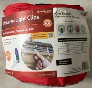 Simple Living Solutions Universal Light Clips Works on Gutters Shingle 300 count