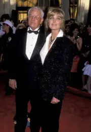 Bo Derek and Guest during 61st Annual Academy Awards - Arriv - 1989 Old Photo