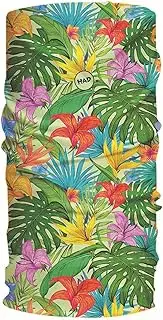[H.A.D.] Had Coolmax Sun Protection Children's Tube Green/Red 2021 Neck Cover, Had Children's Coolmax Multifunctional Scarf with UPF 40+, Flower Meadow, Colourful, Polyester, One Size
