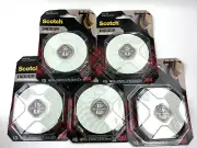 5 Rolls Scotch 1" x 125" each Double Sided White Mounting Tape Indoor